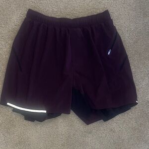 Men's Lululemon Maroon Athletic Shorts